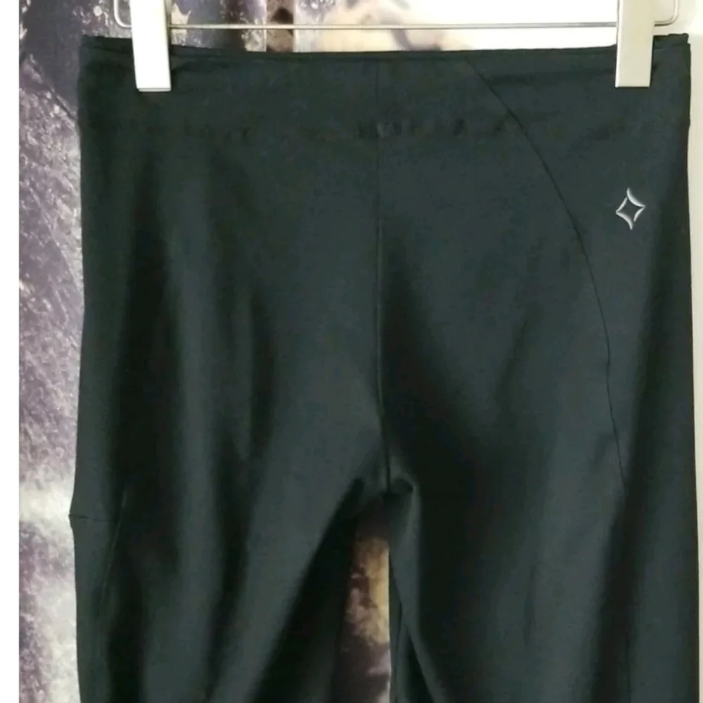 Stonewear Women's PETITE Black Stretch Wide Leg Regular Fit Legging Pants Size S